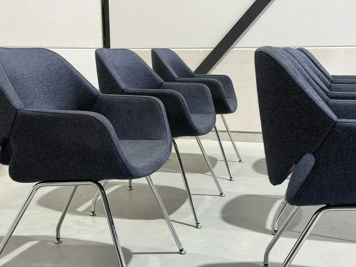 Artifort Gap stoelen, denim blauwe stof — Stoel (foto 11)