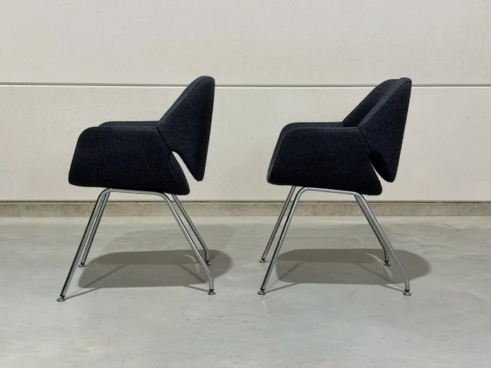 Artifort Gap stoelen, denim blauwe stof — Stoel (foto 4)