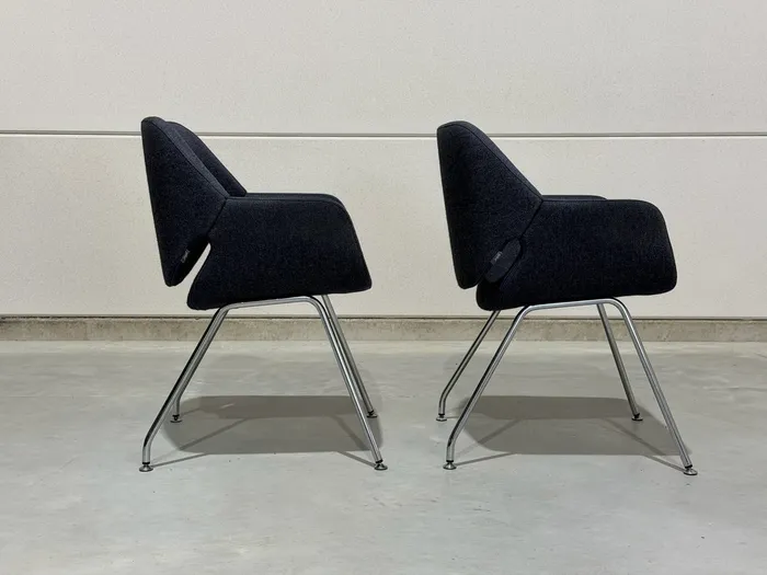 Artifort Gap stoelen, denim blauwe stof — Stoel (foto 6)