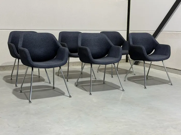 Artifort Gap stoelen, denim blauwe stof — Stoel (foto 9)