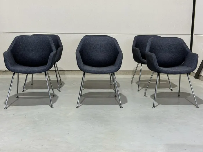 Artifort Gap stoelen, denim blauwe stof — Stoel (foto 10)