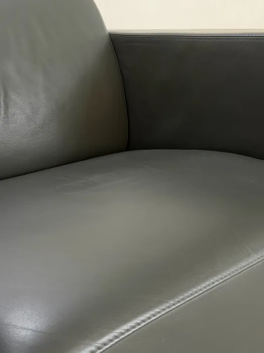 Artifort Mare fauteuils, muisgrijs leer, set van 2 — Fauteuil (foto 9)
