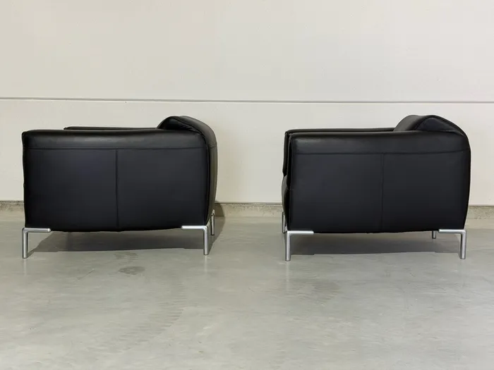 Bert Plantagie Monty fauteuils, zwart leer — Fauteuil (foto 4)