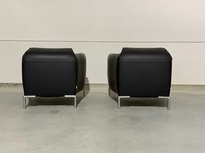 Bert Plantagie Monty fauteuils, zwart leer — Fauteuil (foto 5)