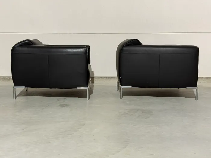 Bert Plantagie Monty fauteuils, zwart leer — Fauteuil (foto 6)