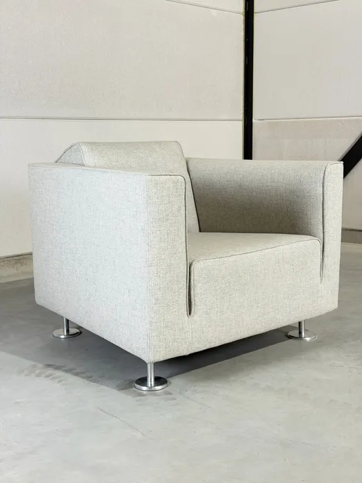 Design on Stock Blizz fauteuils, crèmewitte stof — Fauteuil (foto 12)