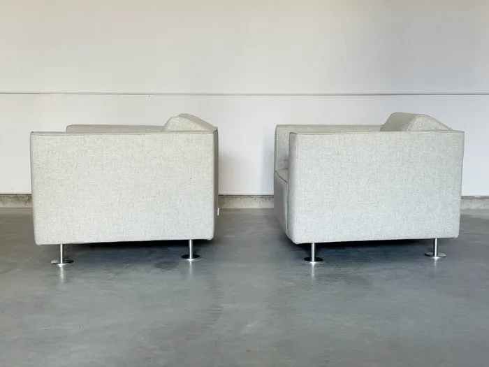 Design on Stock Blizz fauteuils, crèmewitte stof — Fauteuil (foto 5)