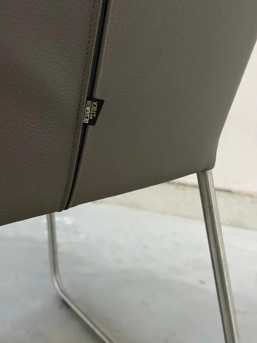 Design on Stock Vico Esszimmerstühle (6er-Set), graubraunes Leder — Stuhl (Foto 12)