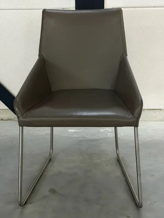 Design on Stock Vico Esszimmerstühle (6er-Set), graubraunes Leder — Stuhl (Foto 5)