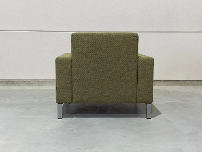 Gelderland 6511 fauteuil, groenbruine stof — Fauteuil (foto 5)