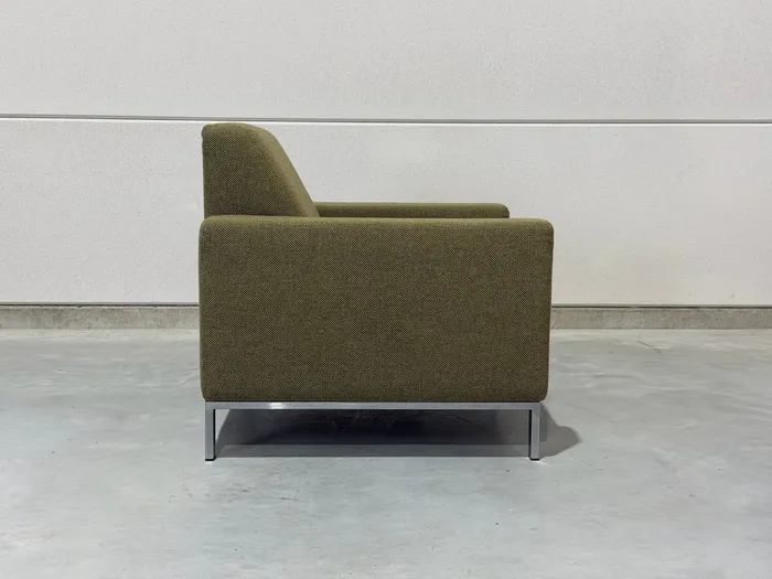 Gelderland 6511 fauteuil, groenbruine stof — Fauteuil (foto 6)