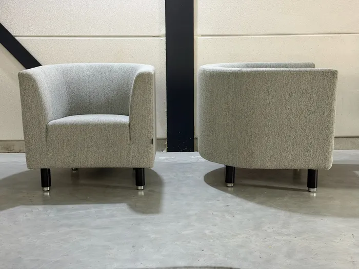 Gelderland fauteuils, wit/grijs gemêleerde stof — Fauteuil (foto 5)
