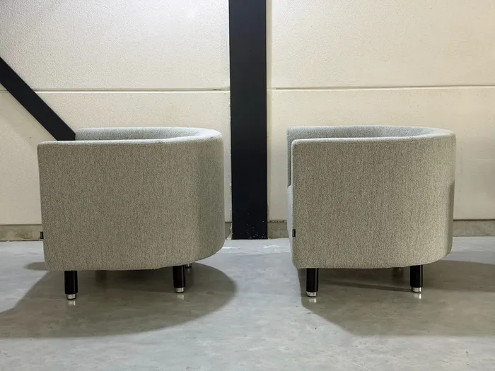 Gelderland fauteuils, wit/grijs gemêleerde stof — Fauteuil (foto 7)