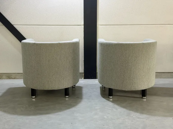 Gelderland fauteuils, wit/grijs gemêleerde stof — Fauteuil (foto 8)