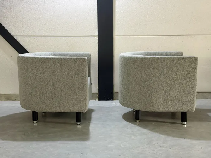 Gelderland fauteuils, wit/grijs gemêleerde stof — Fauteuil (foto 9)