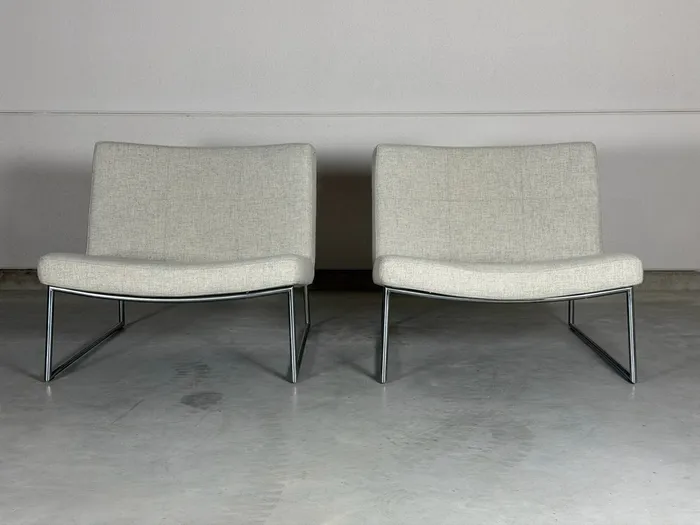 Harvink Hebbes fauteuils, lichtgrijs gemêleerde stof — Fauteuil (foto 3)