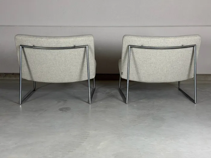 Harvink Hebbes fauteuils, lichtgrijs gemêleerde stof — Fauteuil (foto 5)