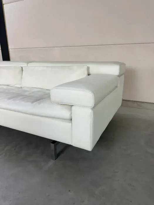 Jori Shiva hoekbank, wit Lipano leder — Bank (foto 3)