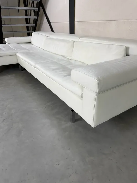 Jori Shiva hoekbank, wit Lipano leder — Bank (foto 6)