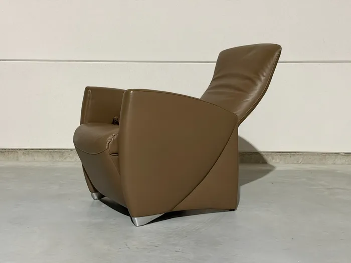Jori Vinci relaxfauteuil, Celia Mokka leer — Fauteuil (foto 3)
