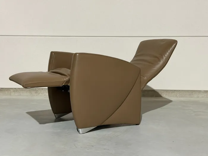 Jori Vinci relaxfauteuil, Celia Mokka leer — Fauteuil (foto 4)