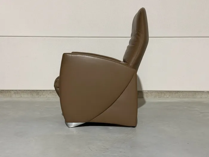 Jori Vinci relaxfauteuil, Celia Mokka leer — Fauteuil (foto 5)