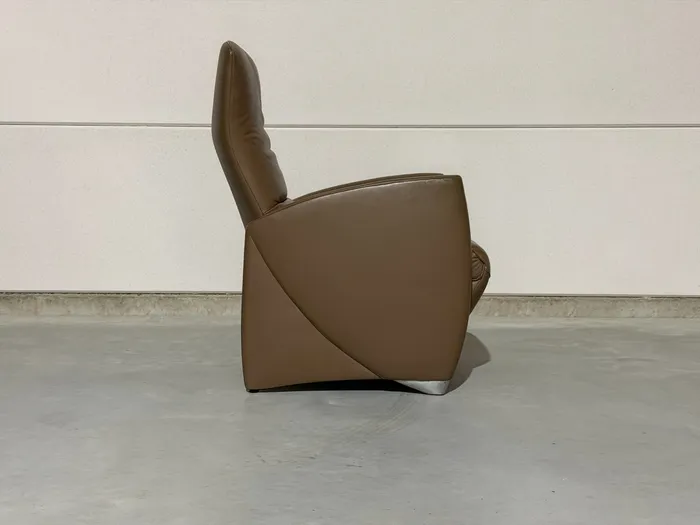 Jori Vinci relaxfauteuil, Celia Mokka leer — Fauteuil (foto 7)