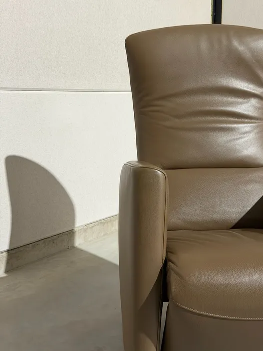 Jori Vinci relaxfauteuil, Celia Mokka leer — Fauteuil (foto 8)