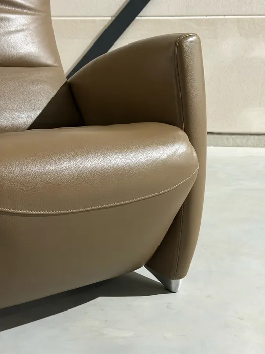 Jori Vinci relaxfauteuil, Celia Mokka leer — Fauteuil (foto 9)