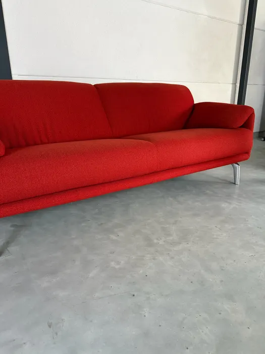 Leolux Balanza bank, rood wolstof — Bank (foto 3)