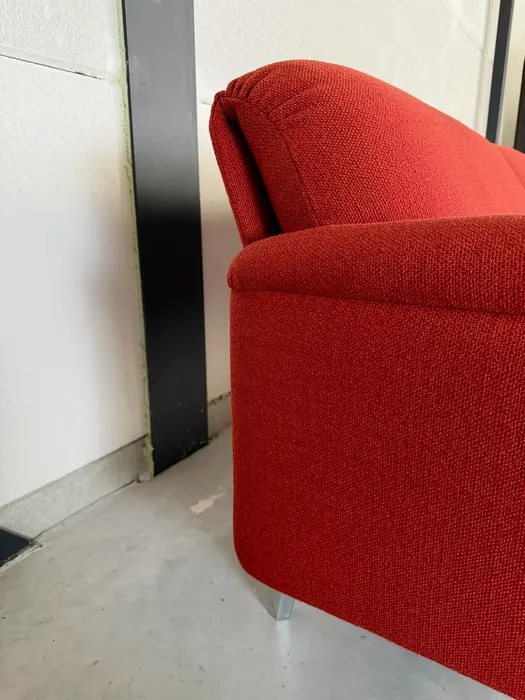 Leolux Balanza bank, rood wolstof — Bank (foto 5)