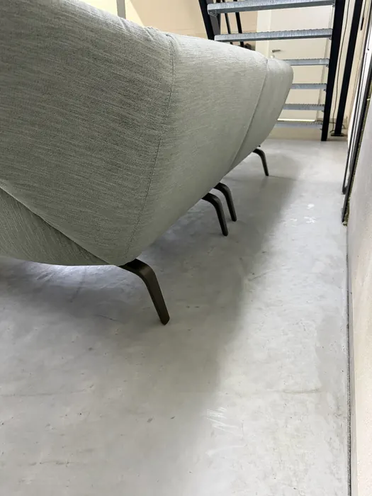 Leolux Devon chaise longue bank, zeegroene stof — Bank (foto 9)