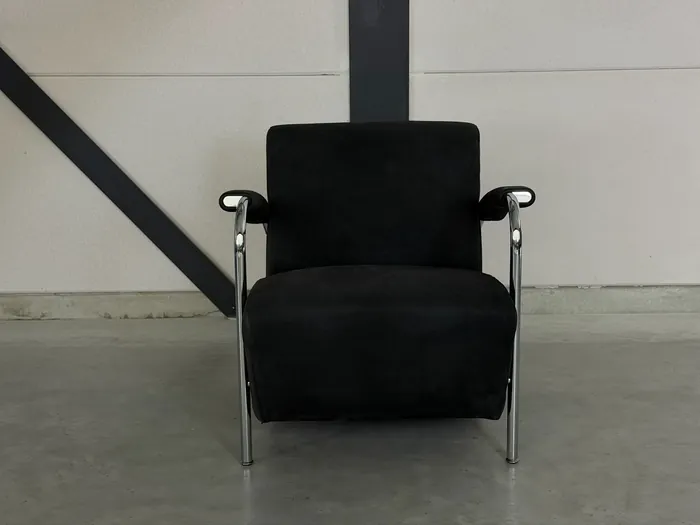 Leolux Scylla fauteuil, zwart Danza leder — Fauteuil (foto 3)