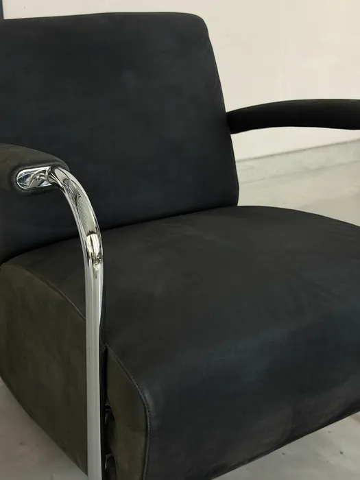 Leolux Scylla fauteuil, zwart Danza leder — Fauteuil (foto 7)