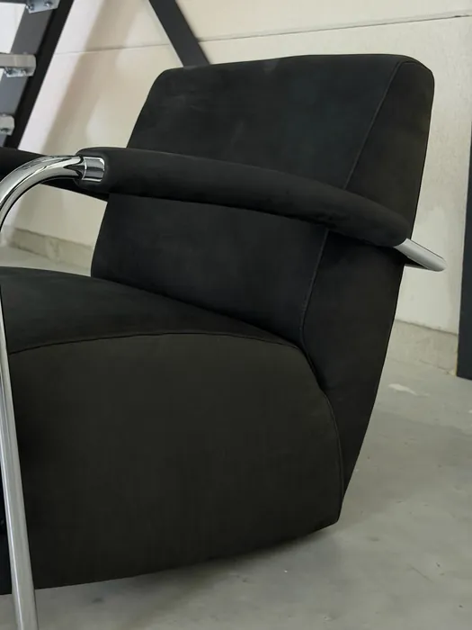 Leolux Scylla fauteuil, zwart Danza leder — Fauteuil (foto 8)