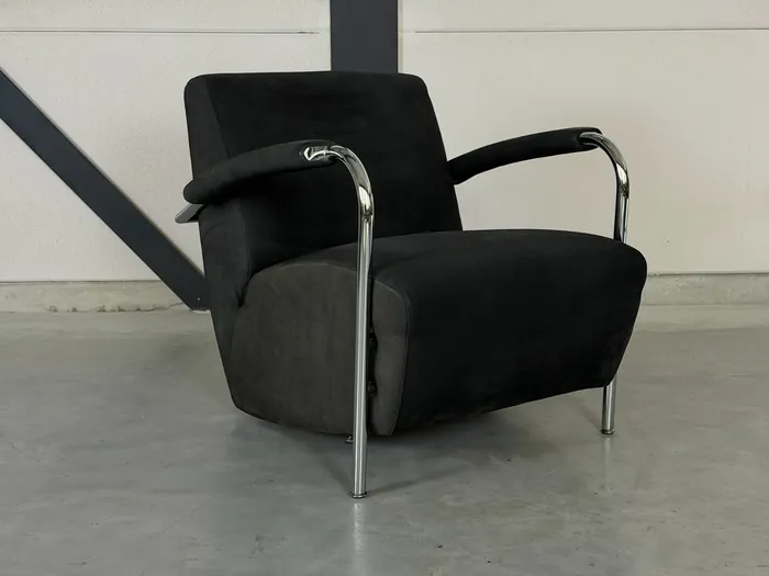 Leolux Scylla fauteuil, zwart Danza leder — Fauteuil (foto 1)