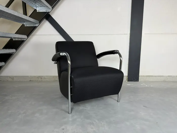 Leolux Scylla designfauteuil, zwart — Fauteuil (foto 1)