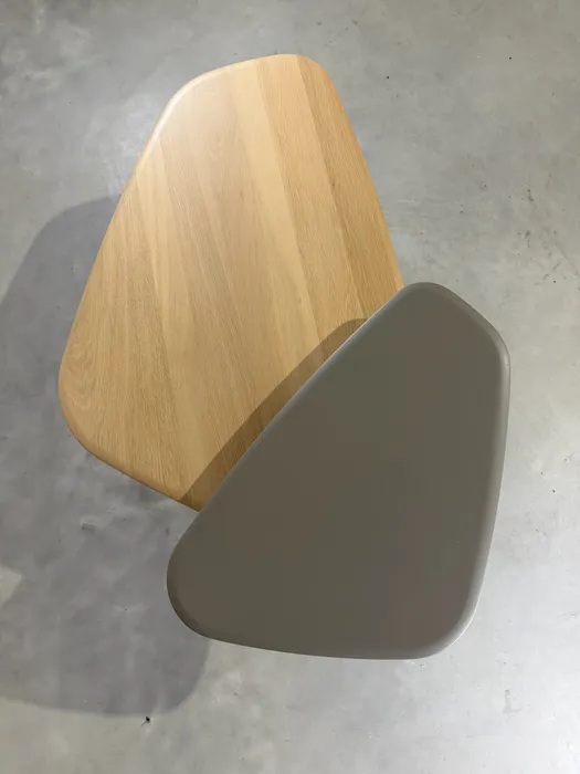 Leolux Tilio salontafel, wit mat eiken en Spruzza Pewter — Tafel (foto 4)
