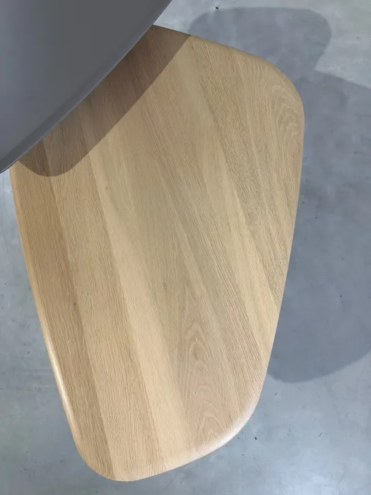 Leolux Tilio salontafel, wit mat eiken en Spruzza Pewter — Tafel (foto 6)