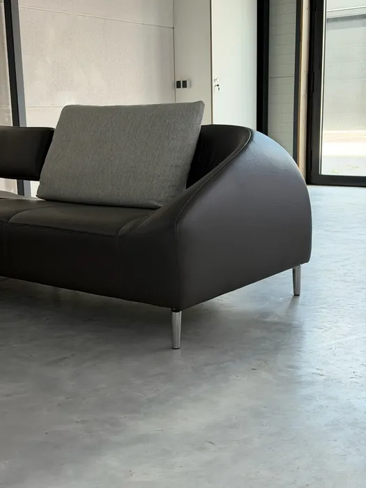 Leolux Vol de Reve hoekbank, Leder Senso Castor — Bank (foto 3)