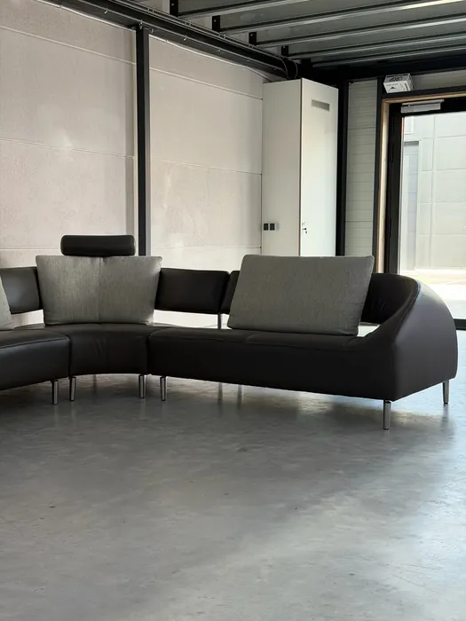 Leolux Vol de Reve hoekbank, Leder Senso Castor — Bank (foto 8)