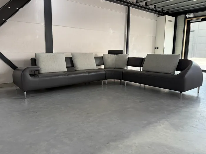 Leolux Vol de Reve hoekbank, Leder Senso Castor — Bank (foto 9)