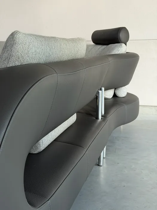 Leolux Vol de Reve hoekbank, Leder Senso Castor — Bank (foto 10)