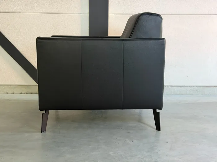 Rolf Benz Freistil 141 fauteuil, zwart leer — Fauteuil (foto 4)