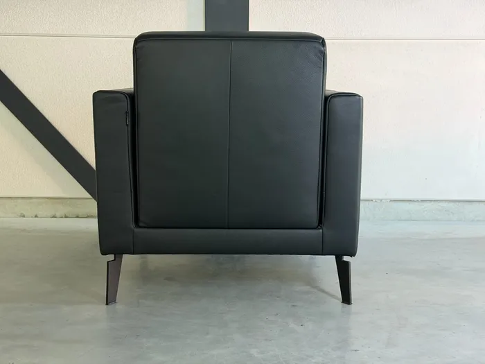 Rolf Benz Freistil 141 fauteuil, zwart leer — Fauteuil (foto 5)