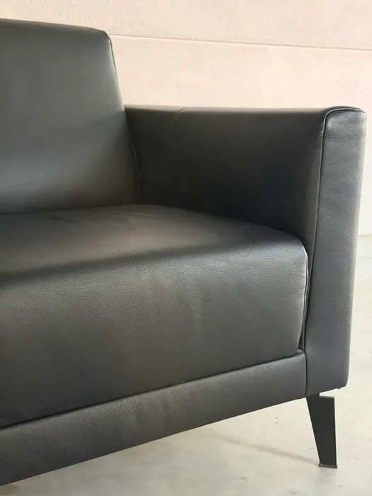 Rolf Benz Freistil 141 fauteuil, zwart leer — Fauteuil (foto 8)