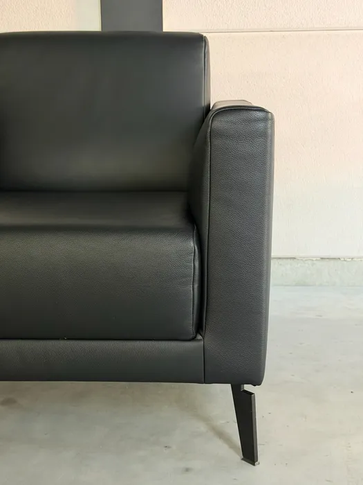 Rolf Benz Freistil 141 fauteuil, zwart leer — Fauteuil (foto 9)