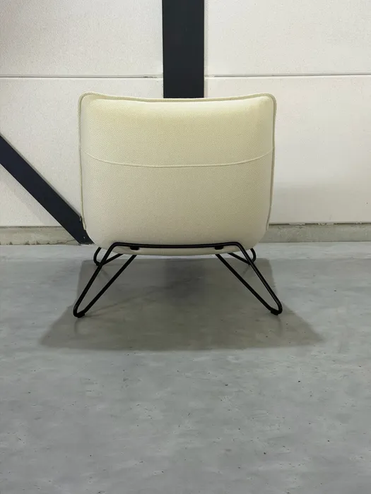 Rolf Benz Freistil 394 fauteuil, crèmekleurige stof — Fauteuil (foto 5)