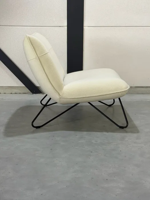 Rolf Benz Freistil 394 fauteuil, crèmekleurige stof — Fauteuil (foto 6)