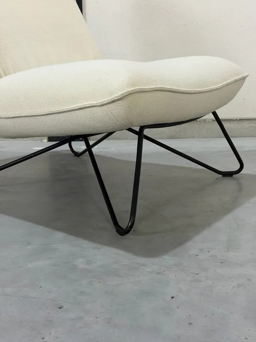Rolf Benz Freistil 394 fauteuil, crèmekleurige stof — Fauteuil (foto 7)